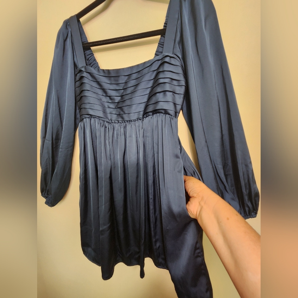 Abercrombie & Fitch Women's Mini Blue Dress Size (XS).   D07 - Picture 3 of 16